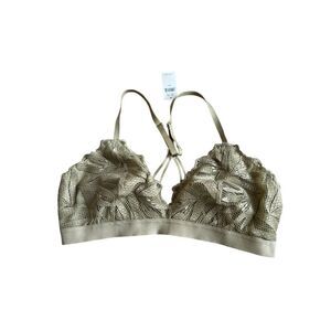 Aerie Lace Bralette Tan Medium